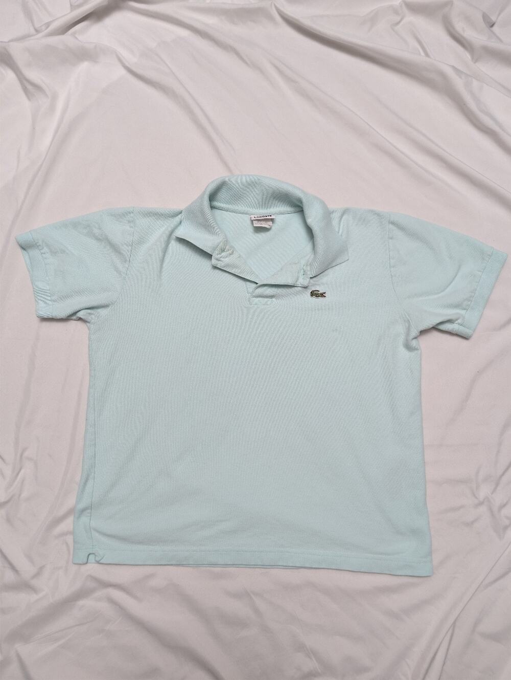 Vintage Lacoste Polo Shirt Men’s Size 6 XL Light Blue Made Peru Crocodile